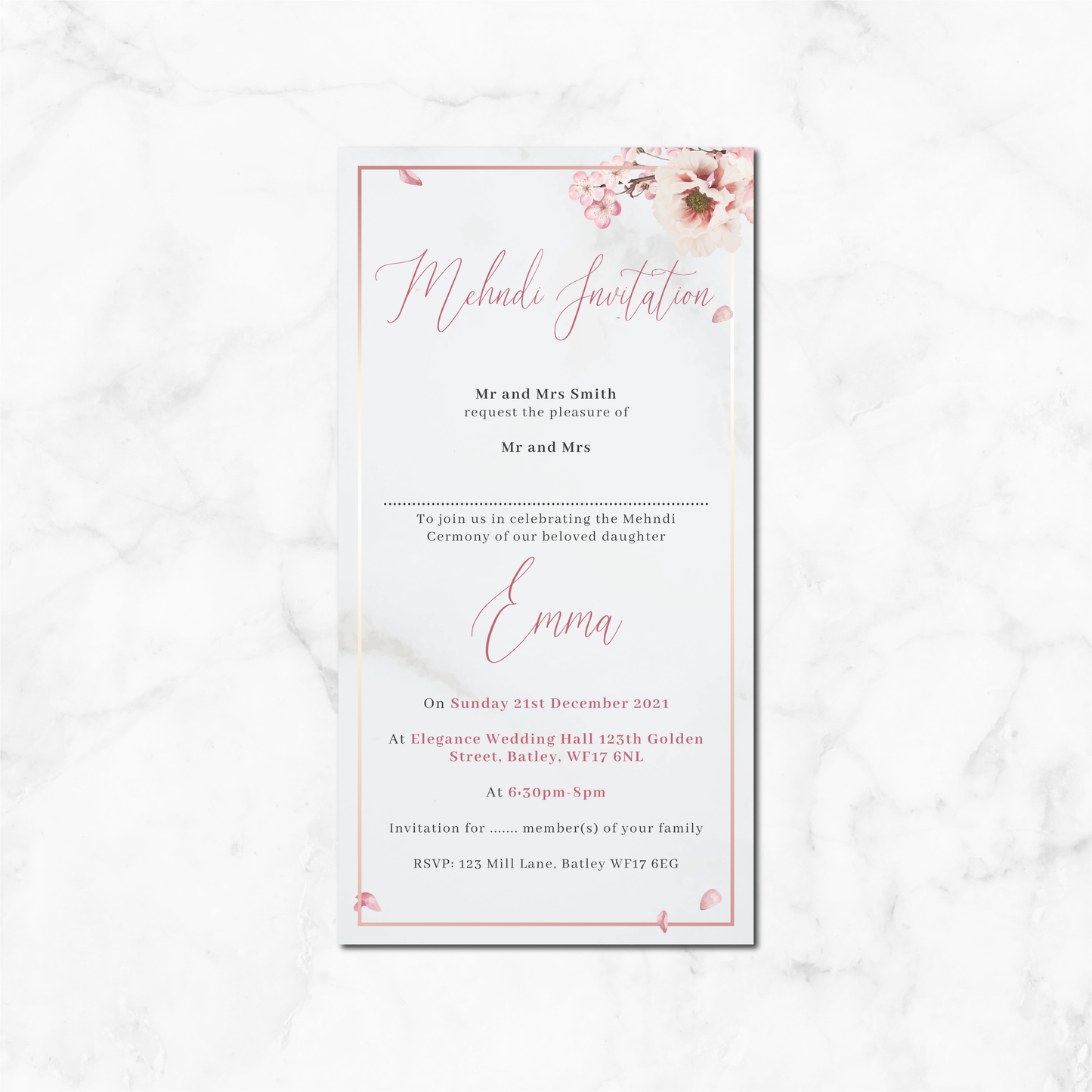 Wedding Invitation (DL Pocket 03)