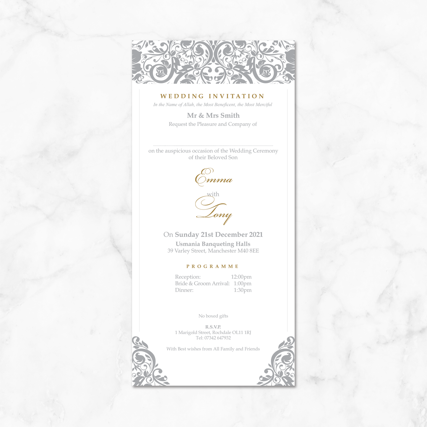 Wedding Invitation (DL Pocket 04)