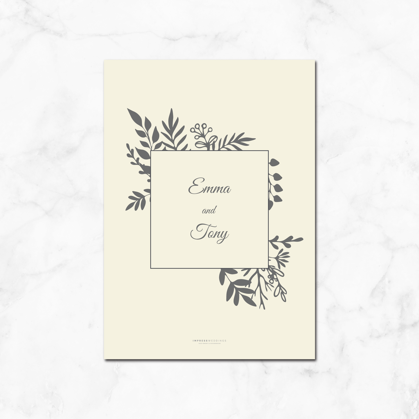 Wedding Invitation (Floral 008)