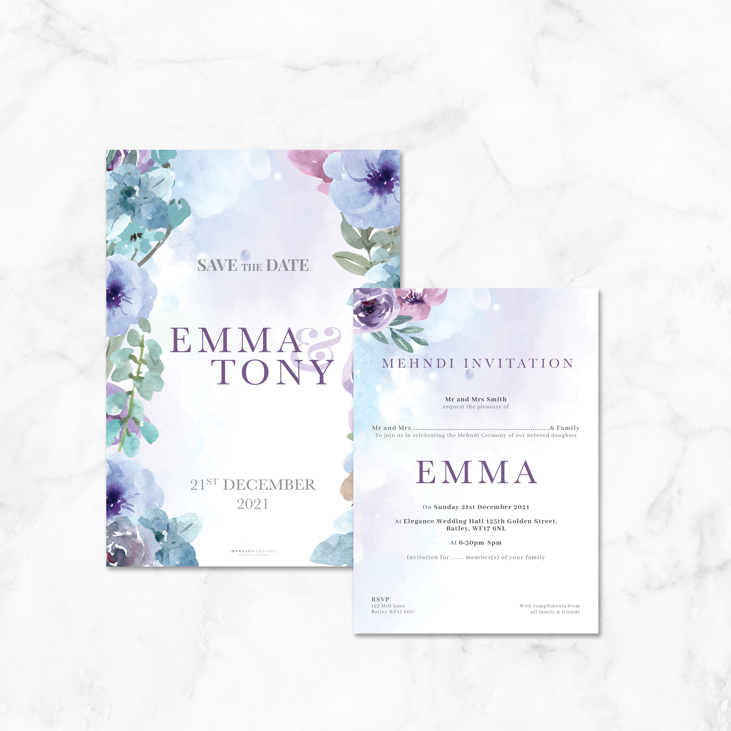 Wedding Invitation (Floral 005)