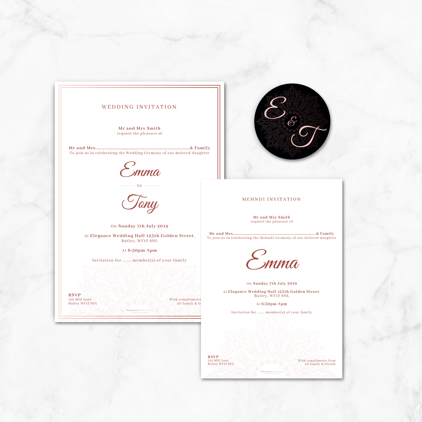 Wedding Invitation (GEO 001)
