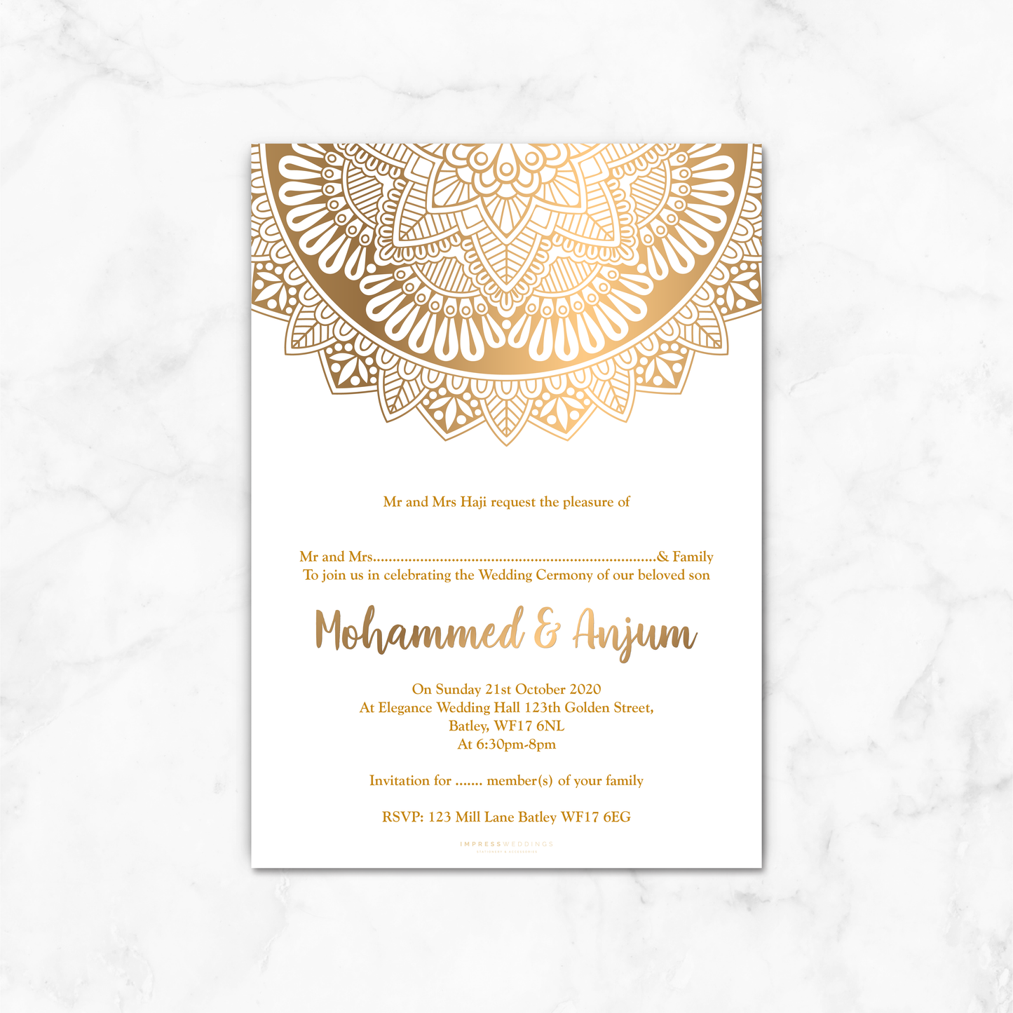 Wedding Invitation (GEO 002)