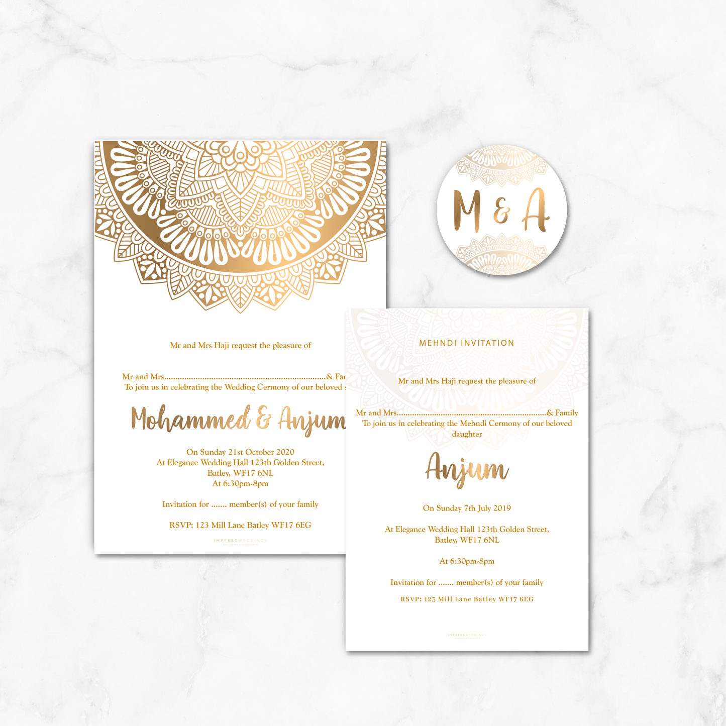 Wedding Invitation (GEO 002)