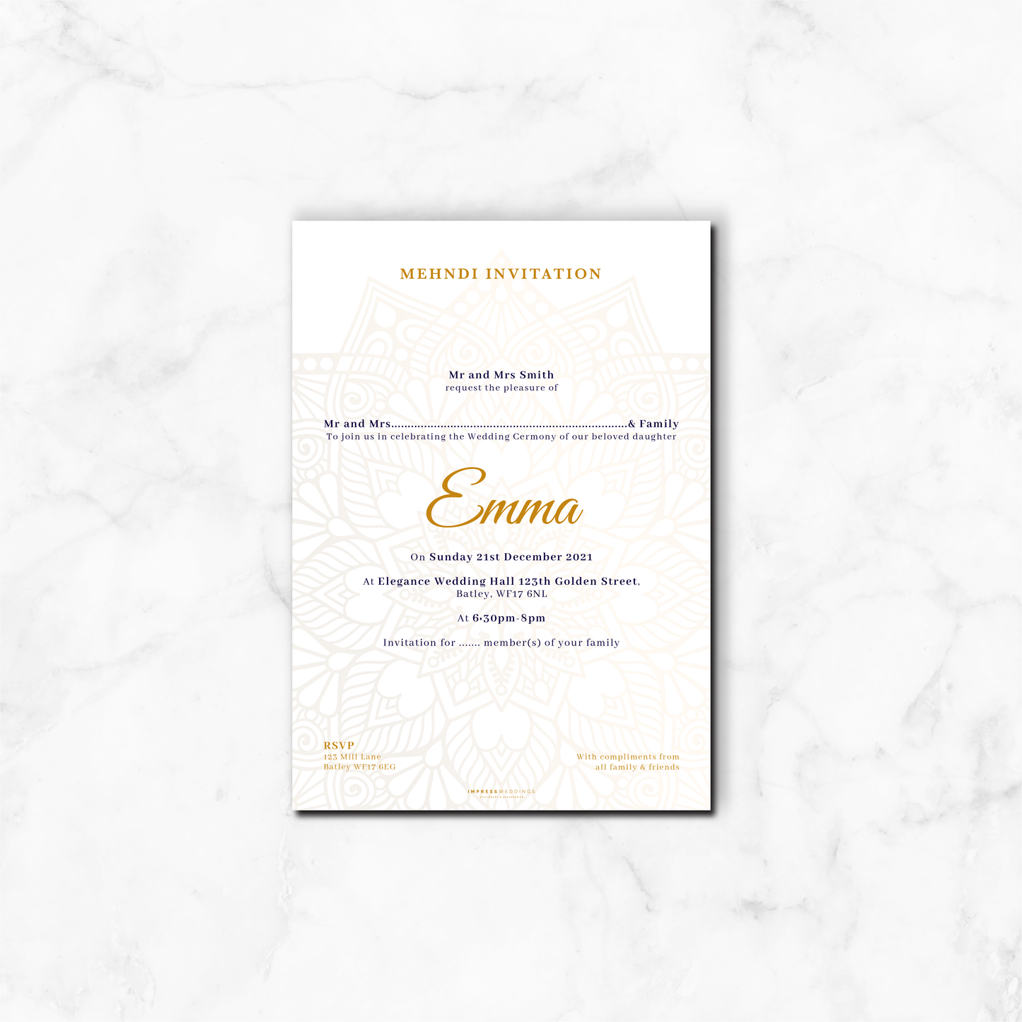 Wedding Invitation (GEO 005)