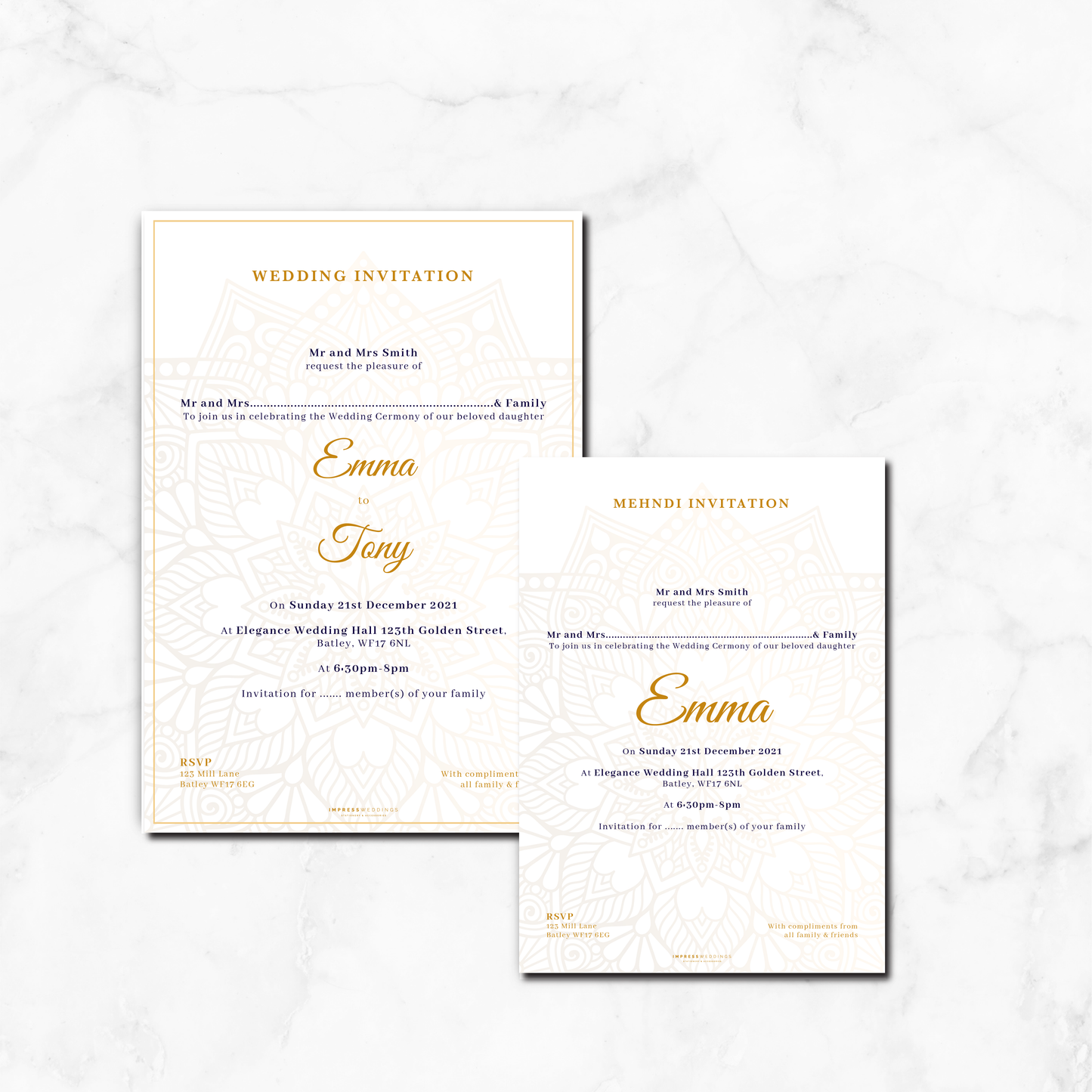 Wedding Invitation (GEO 005)