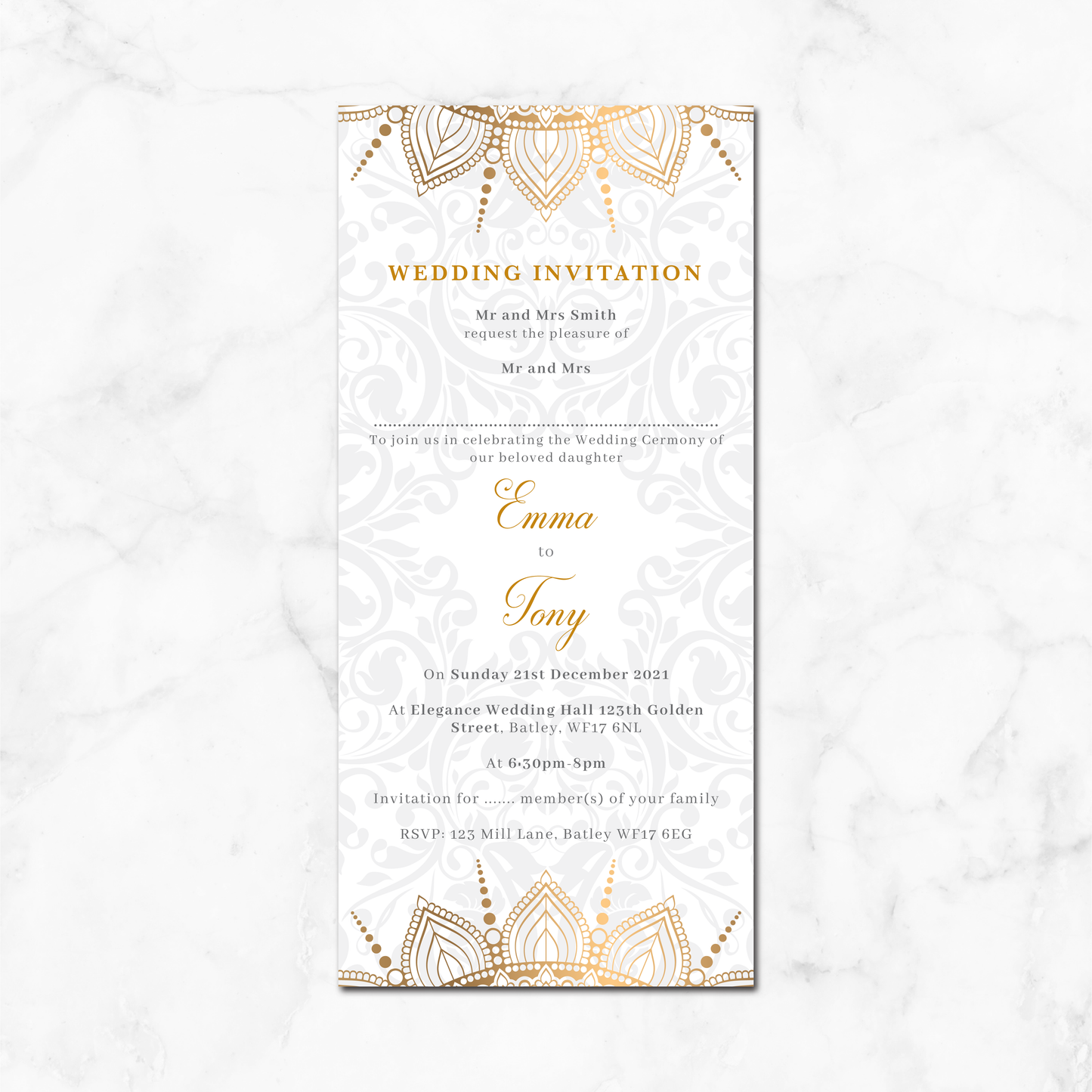 Wedding Invitation (DL Pocket 02)