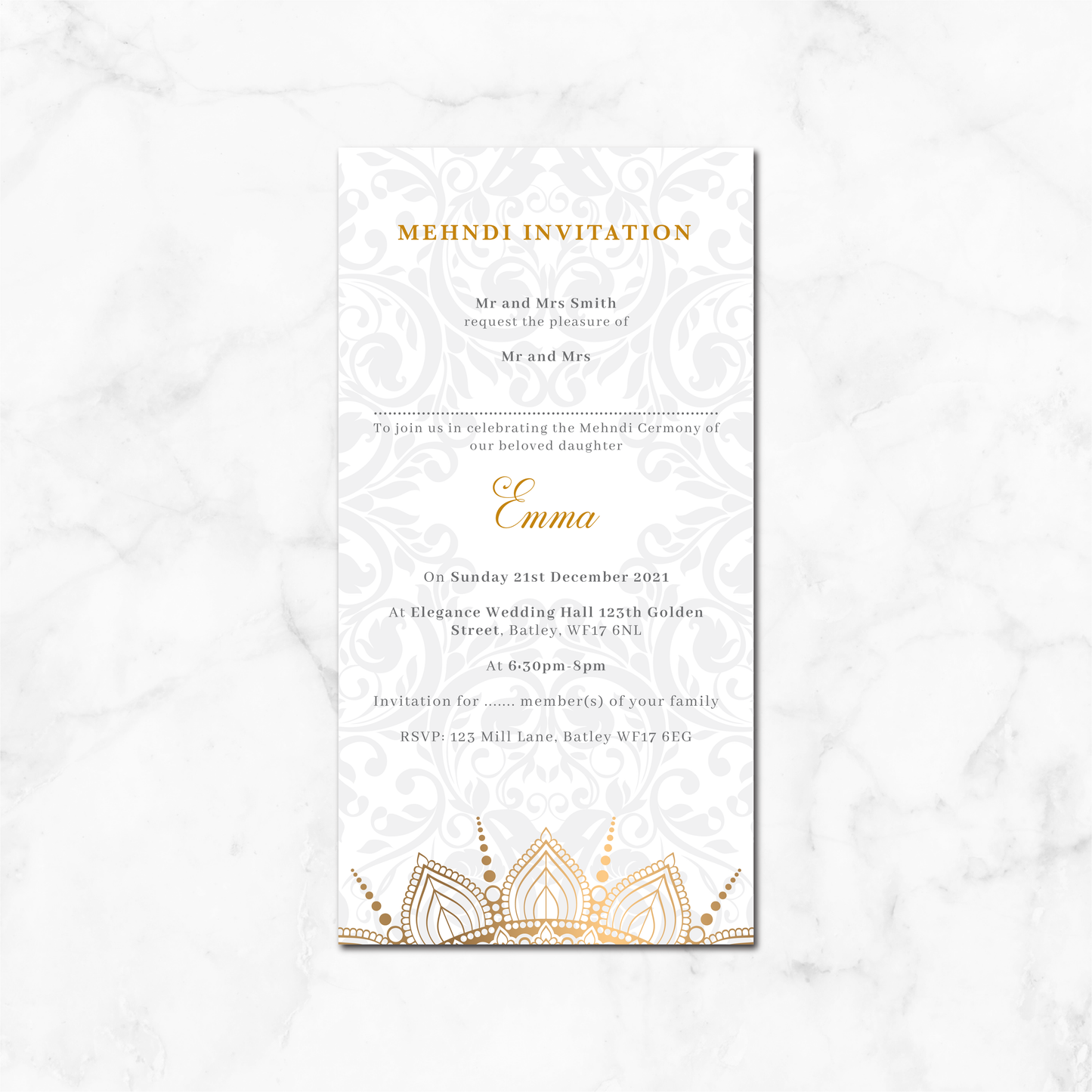 Wedding Invitation (DL Pocket 02)