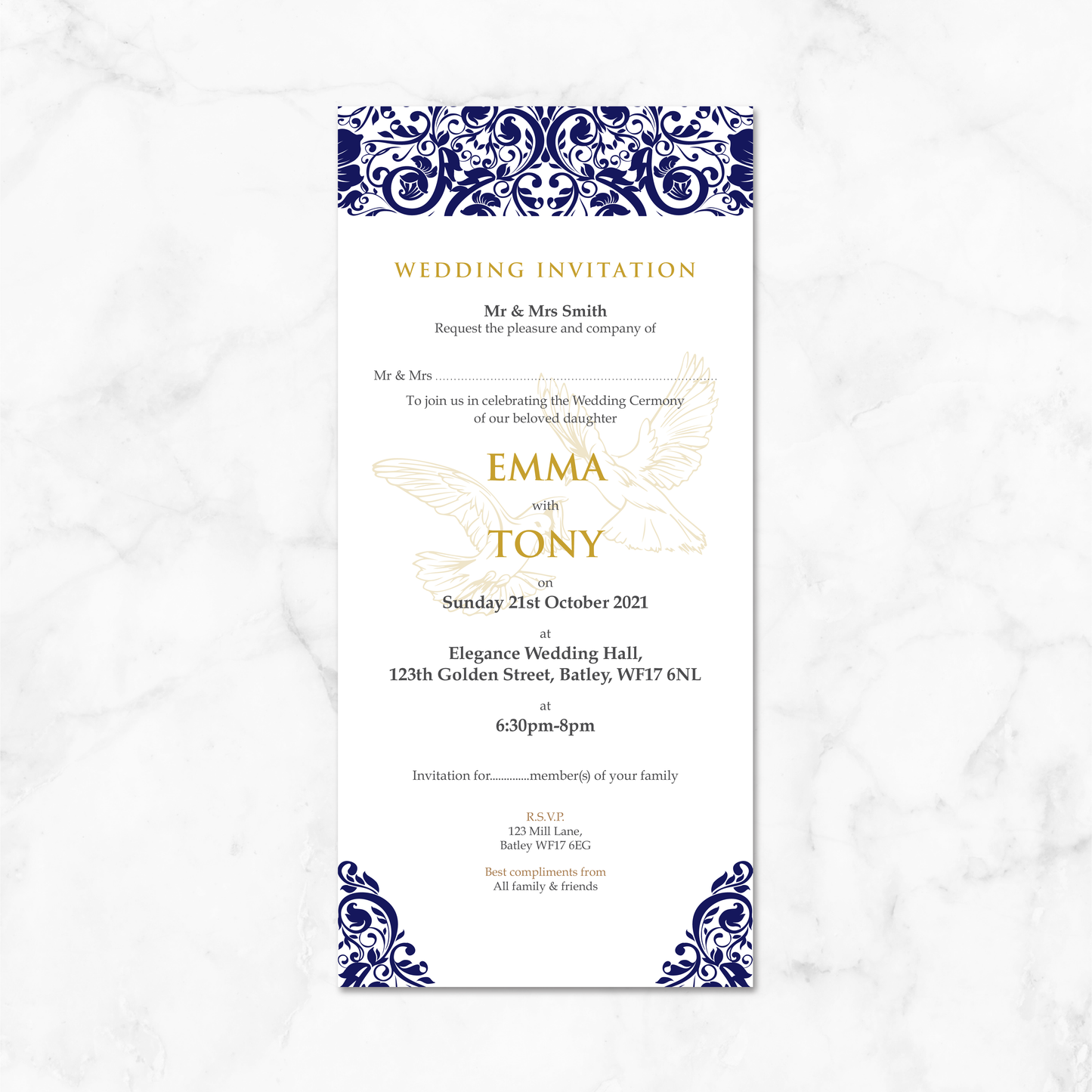 Wedding Invitation (DL Pocket 06)