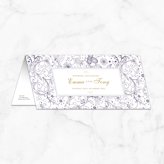 Wedding Invitation (DL Folded 002)