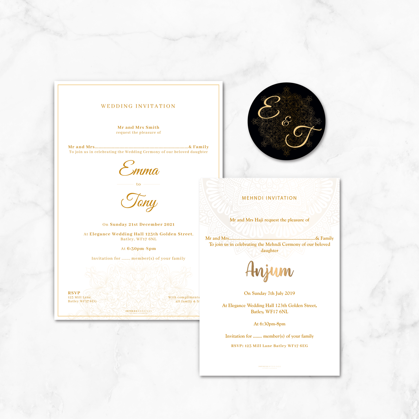 Wedding Invitation (GEO 003)
