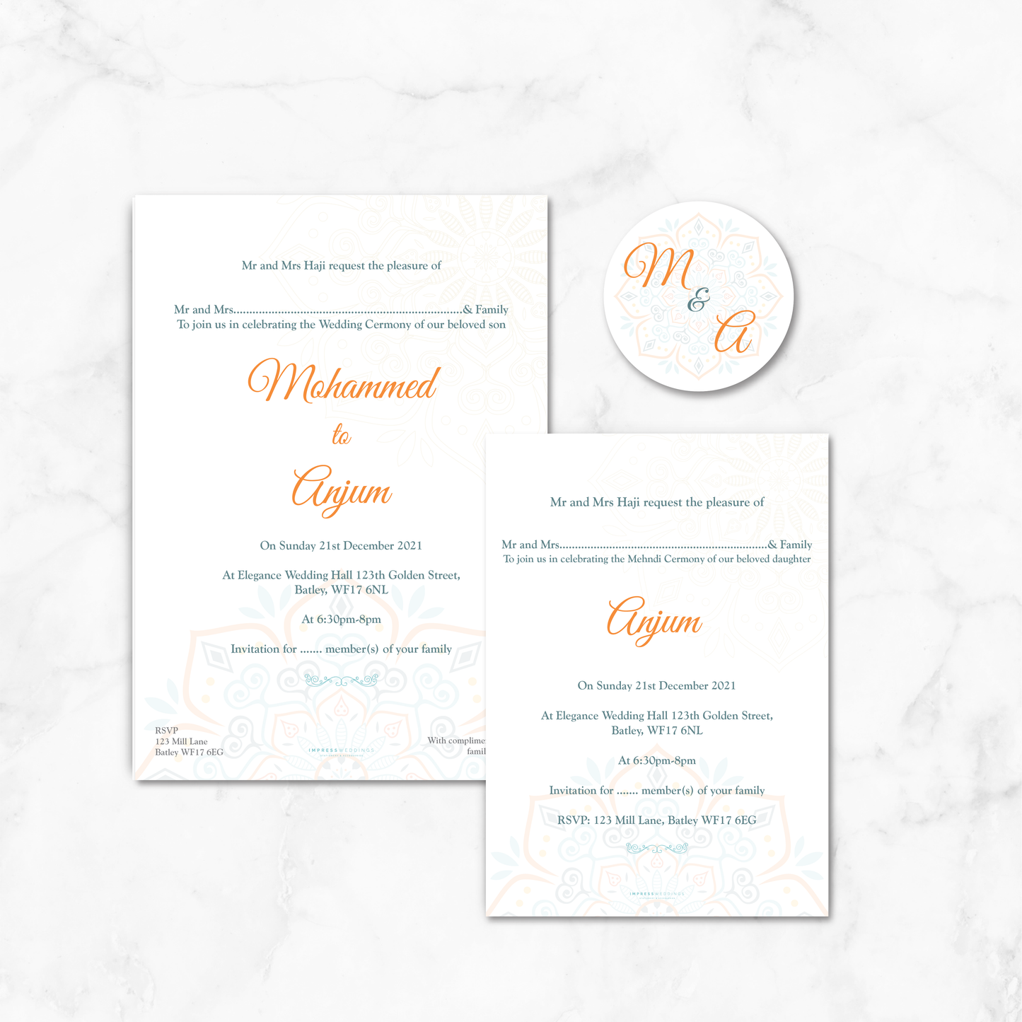 Wedding Invitation (GEO 004)